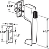 Prime-Line White Push Button Latch with Tie Down 1 Set K 5116